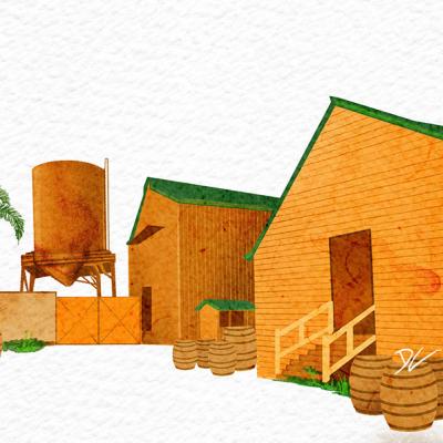 Illustration of Hampden Estate Distillery