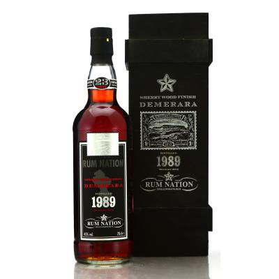 Demerara Rum 1989 Rum Nation 23 Year Old Sherry Wood Finish