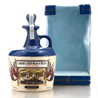 Lamb's 100 Navy Rum Extra Strong Decanter 1980s / Victorian