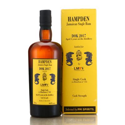 Hampden DOK 2017 Habitation Velier 5 Year Old Single Cask #155 75cl / PM Spirits - US Import