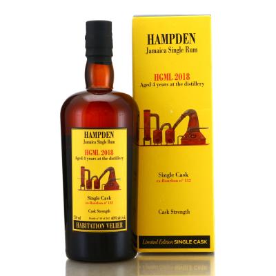 Hampden HGML 2018 Habitation Velier 4 Year Old Single Cask #132 75cl