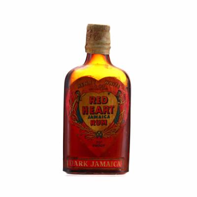 Red Heart Jamaica Rum 1950s Miniature