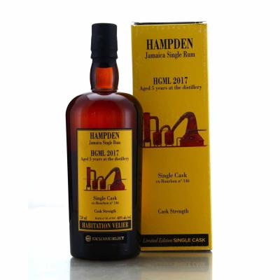 Hampden HGML 2017 Habitation Velier 5 Year Old Single Cask #146 75cl