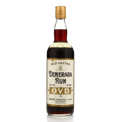 George Morton OVD Old Vatted Demerara Rum 100 Proof 1970s