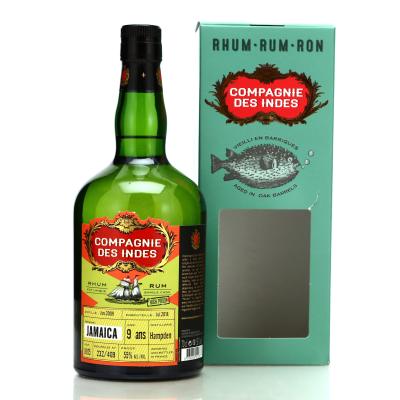 Jamaica Rum 2009 Compagnie des Indes 9 Year Old High Proof