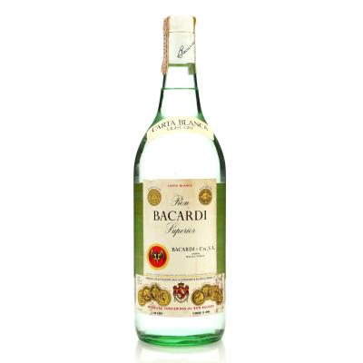 Bacardi Carta Blanca 1.25 Litre circa 1970s