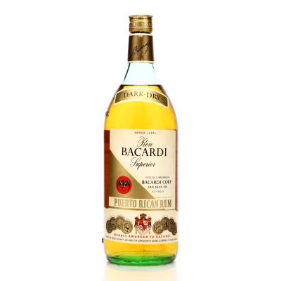 Bacardi Amber Label Quart 1970s