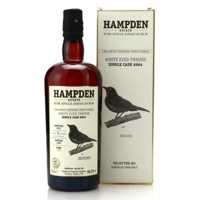 Hampden OWH 2012 Single Cask 8 Year Old #664 / Trelawny Endemic Birds