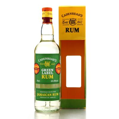 Jamaica White Rum Cadenhead's Green Label Overproof