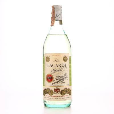 Bacardi Carta Blaca 1 Litre 1970s