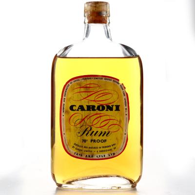 Caroni Tate and Lyle 70 Proof 1/2 Bottle 1960s