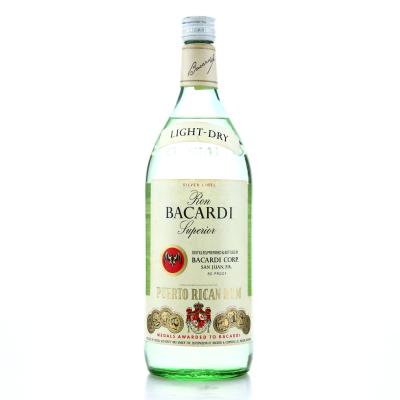 Bacardi Carta Blanca 40 Fl Oz circa 1970s