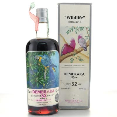 Demerara Rum 1971 Silver Seal 32 Year Old / Wildlife No.1