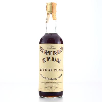 Demerara Rum Moon Import 21 Year Old Sherry Wood