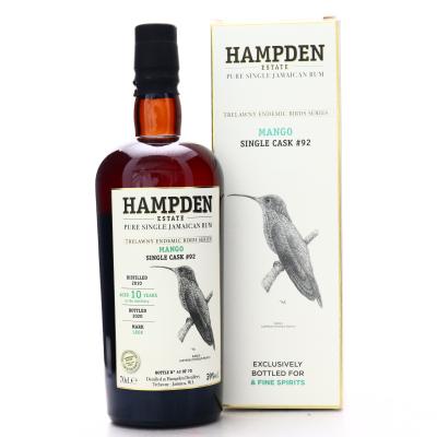 Hampden LROK 2010 Single Cask 10 Year Old #92 / Trelawny Endemic Birds 